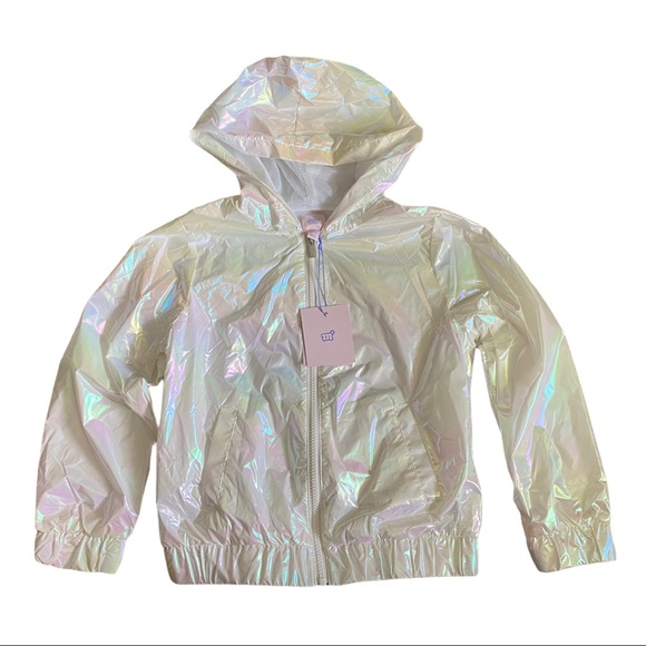 More Than Magic Other - NWT Girls Pink Iridescent Wind Breaker Medium 7/8*